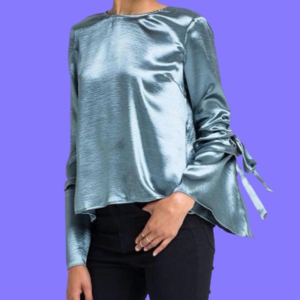 NWT LUSH PEPLUM BLOUSE women's size S